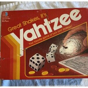 yahtzee game vintage 1982 New In Box
